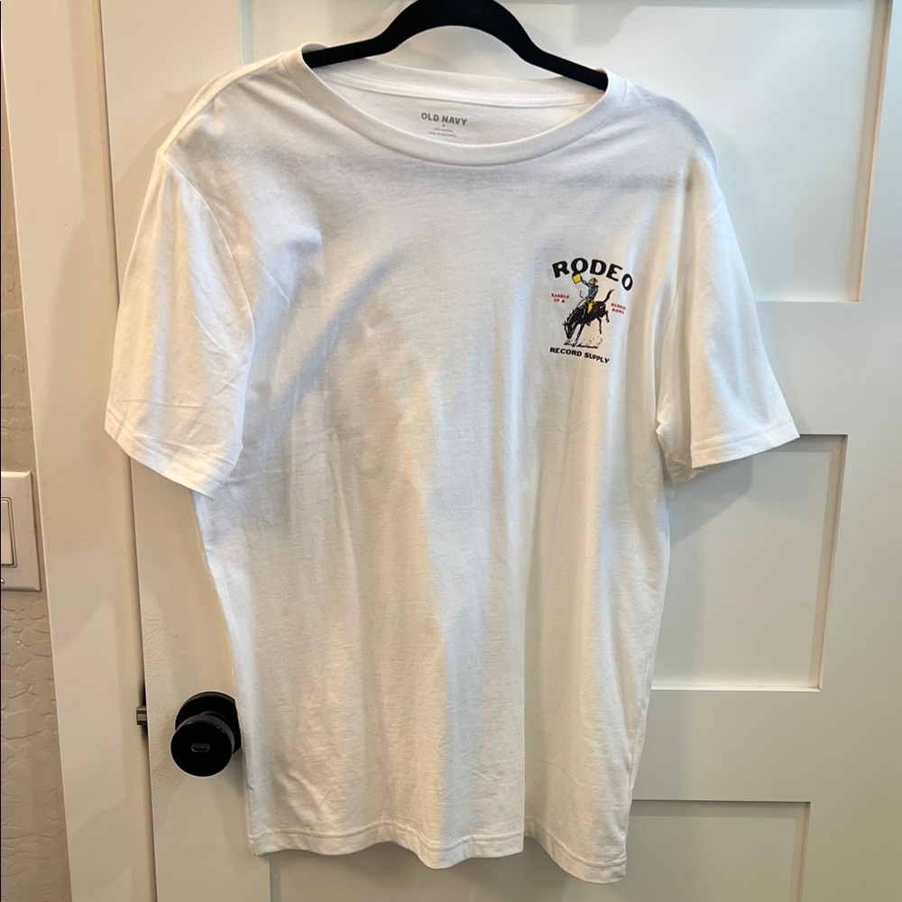 Old Navy White Rodeo Graphic Tee